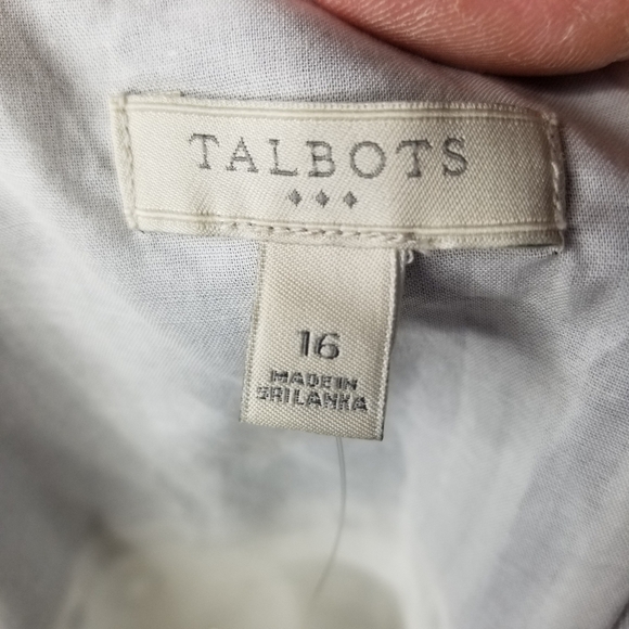 Talbots Outlet chambray eyelet shift dress new - Picture 5 of 8